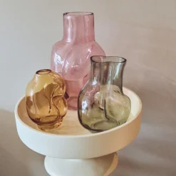 Vase en verre Gleam Olive - HKLIVING