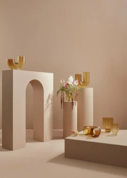 Vase en verre jaune 40 cm Arura - AYTM