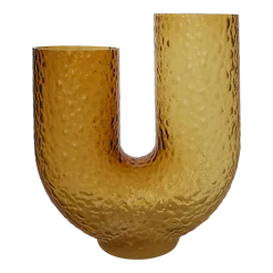Vase en verre jaune 40 cm Arura - AYTM