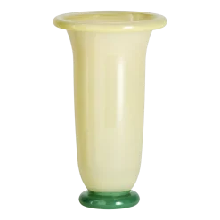 Vase en verre jaune et vert 16x25cm Empire - Hay