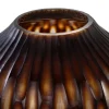 Vase en verre marron soufflé à la bouche 31x47,5cm - Versmissen