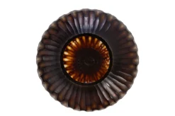 Vase en verre marron soufflé à la bouche 31x47,5cm - Versmissen