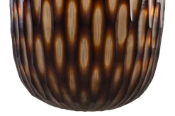 Vase en verre marron soufflé à la bouche 31x47,5cm - Versmissen
