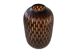 Vase en verre marron soufflé à la bouche 31x47,5cm - Versmissen