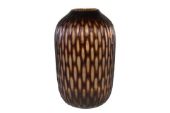 Vase en verre marron soufflé à la bouche 31x47,5cm - Versmissen