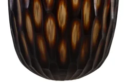 Vase en verre marron soufflé à la bouche 24x36cm - Versmissen