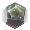 Vase en verre massif transparent vert 24,5x19,5cm Diamond - Versmissen