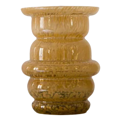 Vase en verre moucheté ambré Dôme - Cosin Paris