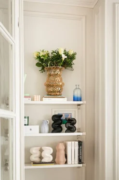Vase en verre moucheté ambré Dôme - Cosin Paris