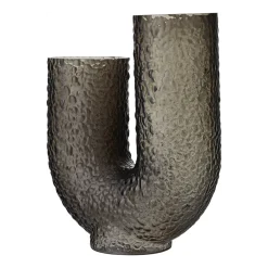 Vase en verre noir 40 cm Arura - AYTM