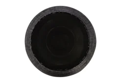 Vase en verre noir soufflé à la bouche 37x32,5cm - Versmissen