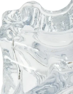 Vase en verre recyclé trasnparent 16x15x29cm Ice - Pols Potten