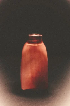 Vase en verre rose 14,5x14,5x28cm Atelier - HKLiving