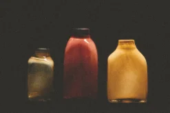 Vase en verre rose 14,5x14,5x28cm Atelier - HKLiving