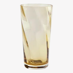 Vase en verre soufflé ambré 9x17cm Swirl - Tine K Home