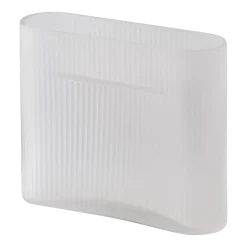 Vase en verre soufflé blanc 16,5cm Ridge - Muuto