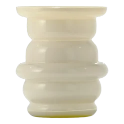 Vase en verre soufflé blanc ivoire 17x20cm Dôme - Cosin Paris