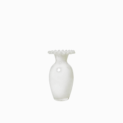 Vase en verre soufflé blanc 15,5x28cm Jasmin - Broste Copenhagen