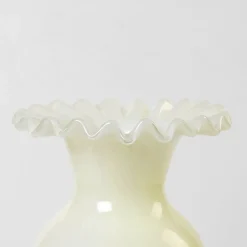 Vase en verre soufflé blanc 15,5x28cm Jasmin - Broste Copenhagen