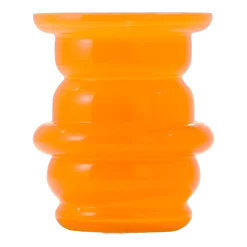 Vase en verre soufflé orange 17x20cm Dôme - Cosin Paris