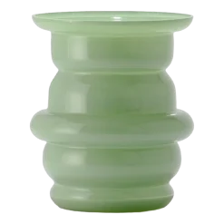 Vase en verre soufflé vert amande 17x20cm Dôme - Cosin Paris