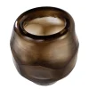 Vase en verre transparent marron 20x20,5cm Hurricane - Versmissen