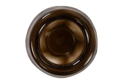 Vase en verre transparent marron 20x20,5cm Hurricane - Versmissen