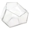 Vase en verre transparent massif 24,5x19,5cm Diamond - Versmissen