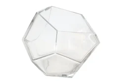 Vase en verre transparent massif 24,5x19,5cm Diamond - Versmissen