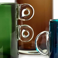 Vase en verre vert foncé Wind & Fire - Serax