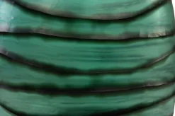 Vase en verre vert soufflé à la bouche 34x22,5x34cm - Versmissen