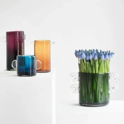 Vase en verre violet Wind & Fire - Serax