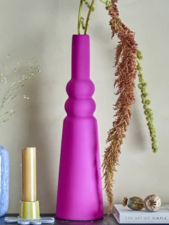 Vase Isolde en grès rose - Bloomingville