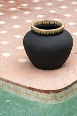 Vase L naturel noir Styly - Bazar Bizar