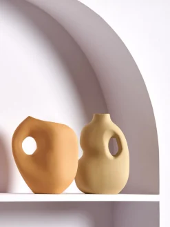 Vase moutarde Aura II - Schneid Studio