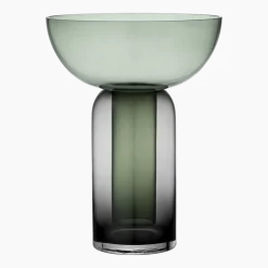 Vase noir et vert Torus L - AYTM