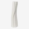 Vase organique en grès off-white 19,5x70cm Rylith - Ferm Living