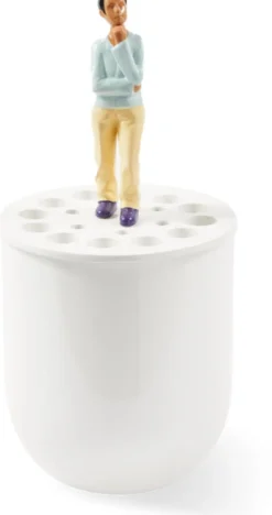 Vase pique fleurs en céramique blanche Daydream - Pols Potten