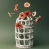 Vase pique fleurs en grès blanc Rosie - Serax