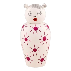 Vase poupée avec couvercle rose 17 x 25 cm Canopie Lula - Seletti