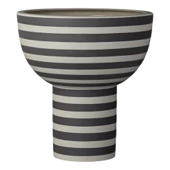 Vase sculptural noir et beige Varia - AYTM
