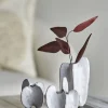 3 Vases en grès blanc Jayce - Bloomingville