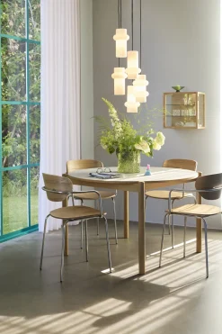 3 Vases en verre transparents et verts Triple - Hübsch