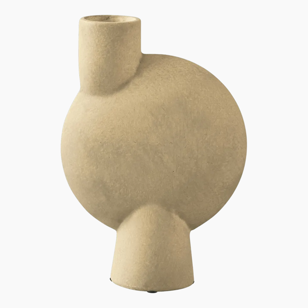 Vase sphérique beige 26 cm Bulb - 101 Copenhagen