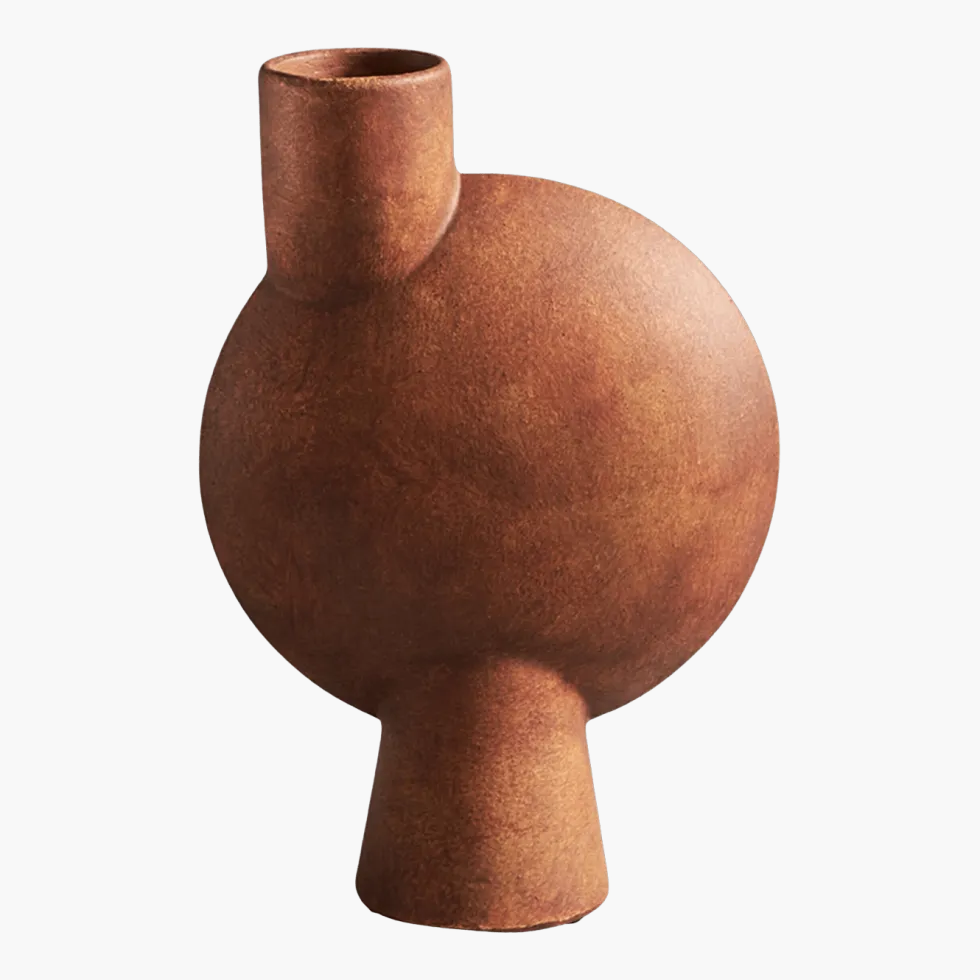 Vase sphérique terracotta 26 cm Bulb - 101 Copenhagen