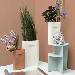 Vase terracotta 48,5 cm Ridge - Muuto