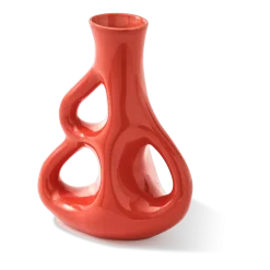 Vase à trois oreilles en grès rouge 17x9x21cm - pols potten