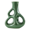 Vase à trois oreilles en grès vert 17x9x21cm - pols potten