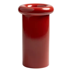 Vase turban rouge en grès - &klevering