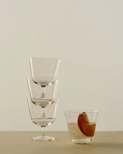 2 Verres à eau courbés transparent - HAY